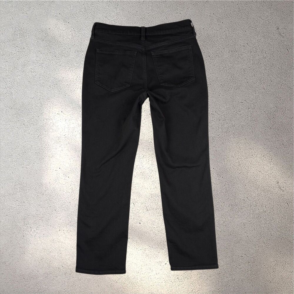 J.Crew Essential Straight Jeans Women's 29 Black High Rise Stretch Denim Chic - Picture 2 of 8